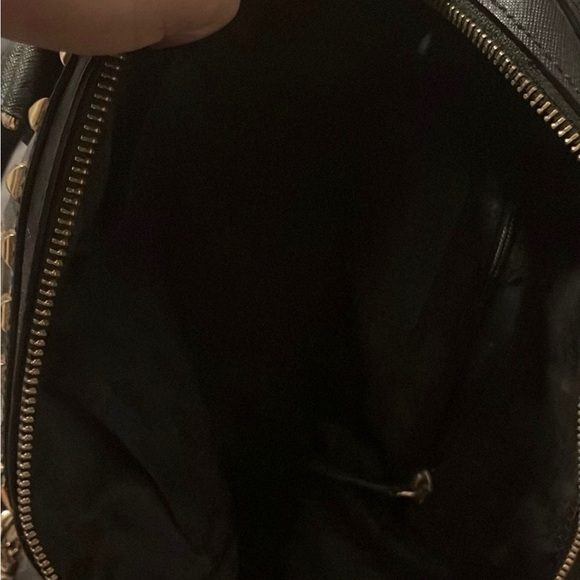 MICHAEL Michael Kors Black Satchel with Gold Stud Accents - Picture 2 of 3